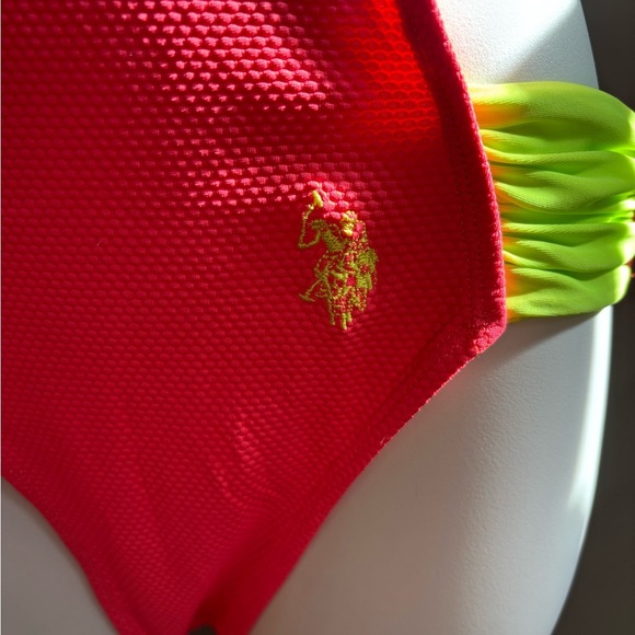 US Polo Assn. one piece LG bathing suit - Picture 2 of 8